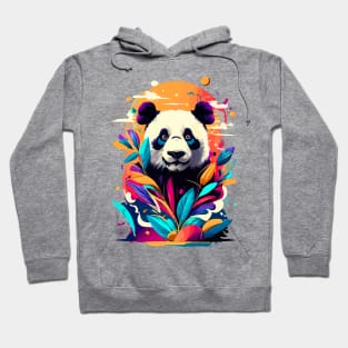 Giant Panda Colourful - Cute Panda Bear Bamboo Hoodie